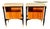 Pair of Italian Art Deco Style Palisander Side Tables For Sale
