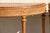 Wood Antique 1920s Neoclassical Carved Fruitwood Demi-Lune Console Tables - Pair For Sale - Image 7 of 18