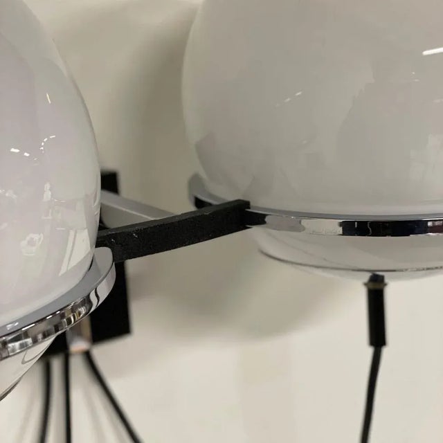 Tolkien ‘Lord of the Rings’ Wall Lamp with Two Morning Mist Glass Balloons by Raak, 1970s For Sale - Image 12 of 16