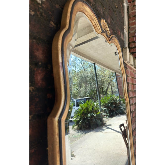 Mid 20th Century Vintage Drexel Devoncourt Wall Mirror Hand Gilt and Newly Painted by Turtle and Crane - Dorothy Draper Style For Sale - Image 5 of 10
