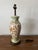 Vintage Hand-Painted Italian Style Ceramic Table Lamp With Ochre Scrollwork & Celadon Green Accents For Sale - Image 10 of 11