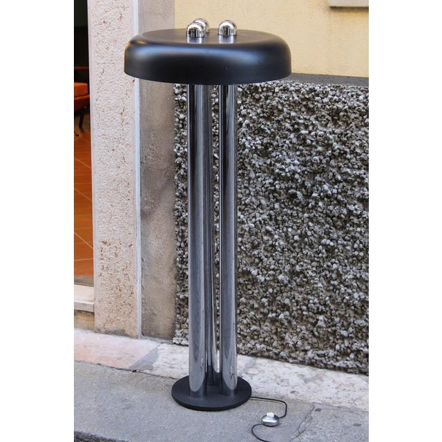 Chromed Metal Floor Lamp by Gigi Radice for Radice, Italy, 1970s For Sale - Image 16 of 16