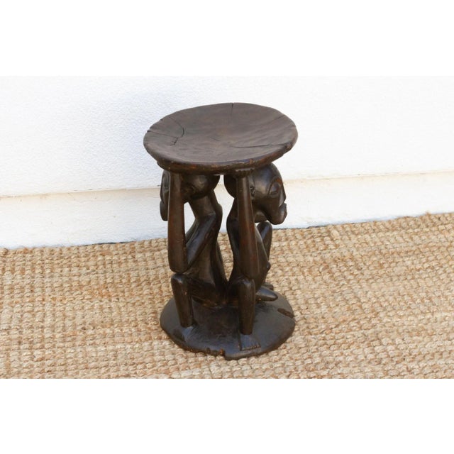 1960s Tribal Songye Figwal Carved Stool For Sale - Image 5 of 10