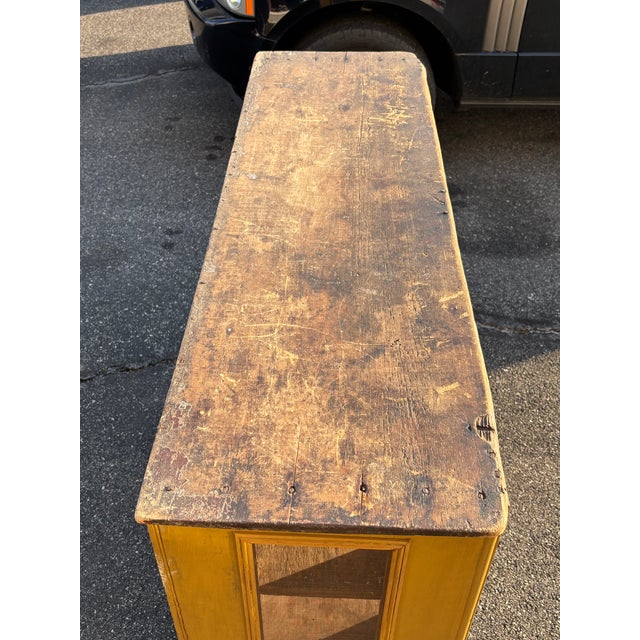 Wood Mid 19th C. American Pie Safe / Cabinet With Exceptional Paint Finish For Sale - Image 7 of 17