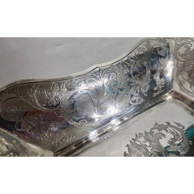 800 Silver Hunt Tray for Game Austro Hungarian Mid 19th 12 Ounces For Sale - Image 15 of 17