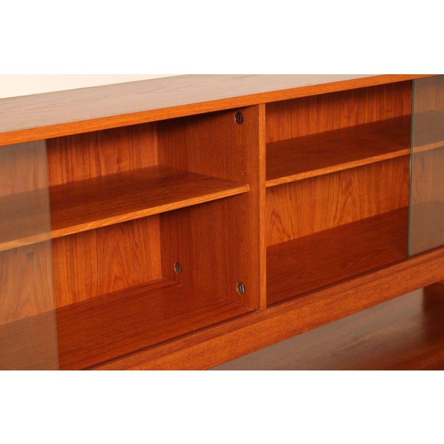 Wood Lovig Danish Modern Teak Sideboard and Hutch For Sale - Image 7 of 12