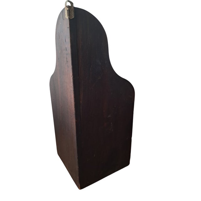 Old antique corner candle cupboard from a Pyrenees chapel. This delightfull wooden corner cupboard was rescued from a...