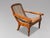 Large Vintage Teak and Cane Colonial Planters Chairs, 1920, Set of 2 For Sale - Image 3 of 12