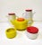 Ceramic Postmodern Ceramic Set from SIC, 1970s, Set of 5 For Sale - Image 7 of 7