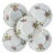 Early 20th Century Minton Porcelain Small Bread Plates in a Flower Sprig Pattern - Set of 5 For Sale