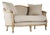 Hollow Maison Settee in Beige For Sale