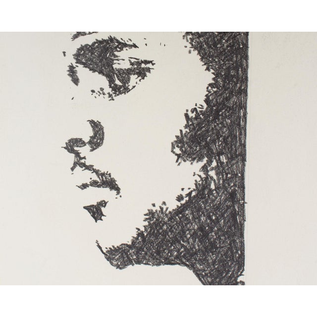 Mid 20th Century “Jeff-Stay High” Graphite Drawing by James Spencer Russell For Sale - Image 5 of 10