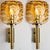 1960s Murano Yellow Glass and Brass Wall Lights attributed to Doria Leuchten, 1960s, Set of 2 For Sale - Image 5 of 13
