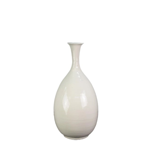 White Fine Vase For Sale - Image 4 of 4