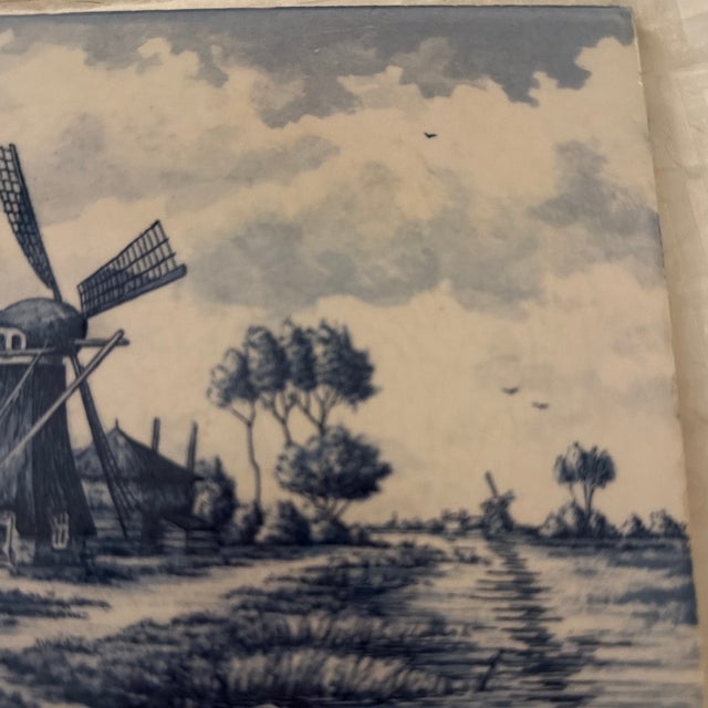 Delft Vintage Dutch Delft Plate For Sale - Image 4 of 11