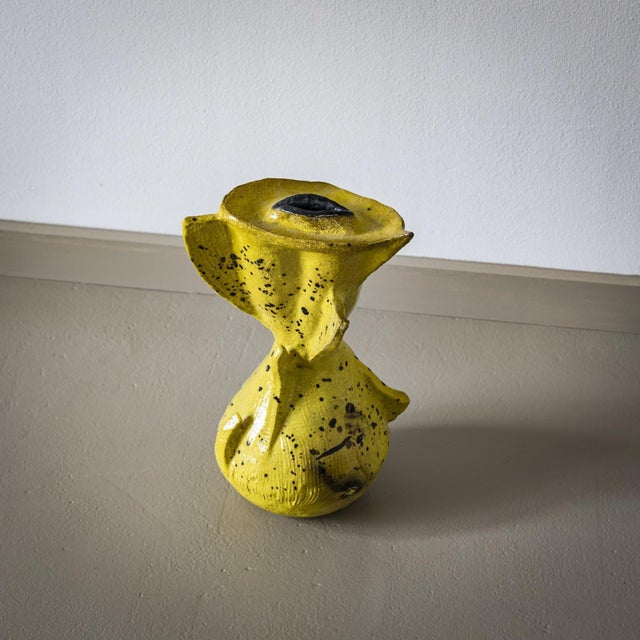 Yellow Ceramic Vase by Poemu, France 2023 For Sale - Image 10 of 18