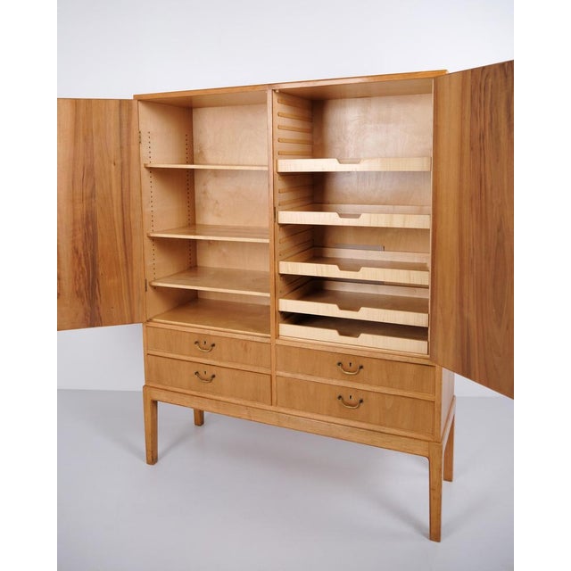 Cabinet in Light Walnut by Ole Wanscher for A.J. Iversen, 1940s For Sale - Image 6 of 11