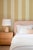 Cream Clubhouse Stripe Grasscloth Wallpaper by House Party | Neutral Rattan & Vanilla Cream | 8 Yards For Sale - Image 8 of 13