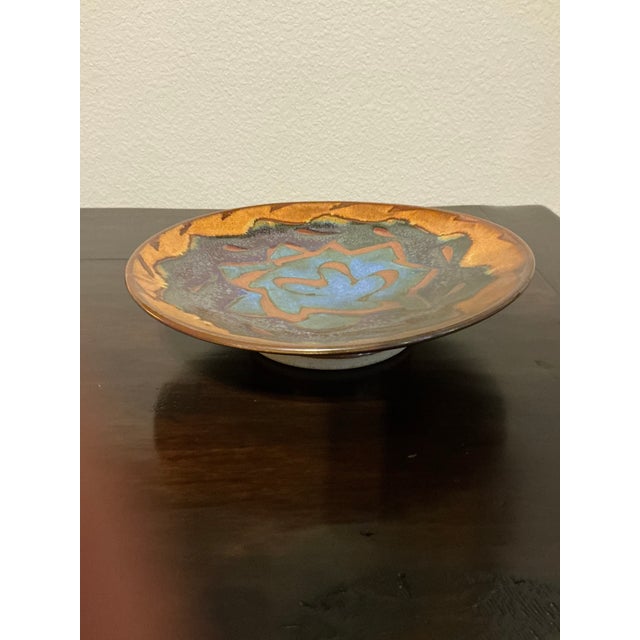 Large Signed Potters Brown Studio Art Pottery Centerpiece Bowl For Sale - Image 12 of 12