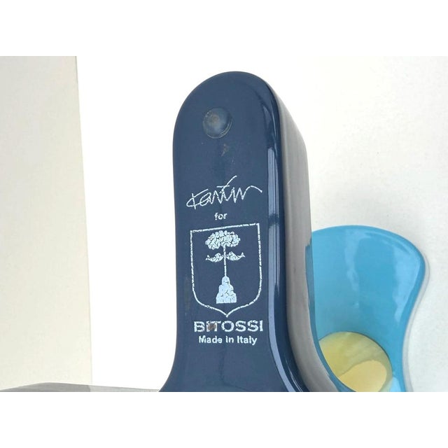 Blue Ceramic N*24/349 Vase from Bitossi For Sale - Image 8 of 10