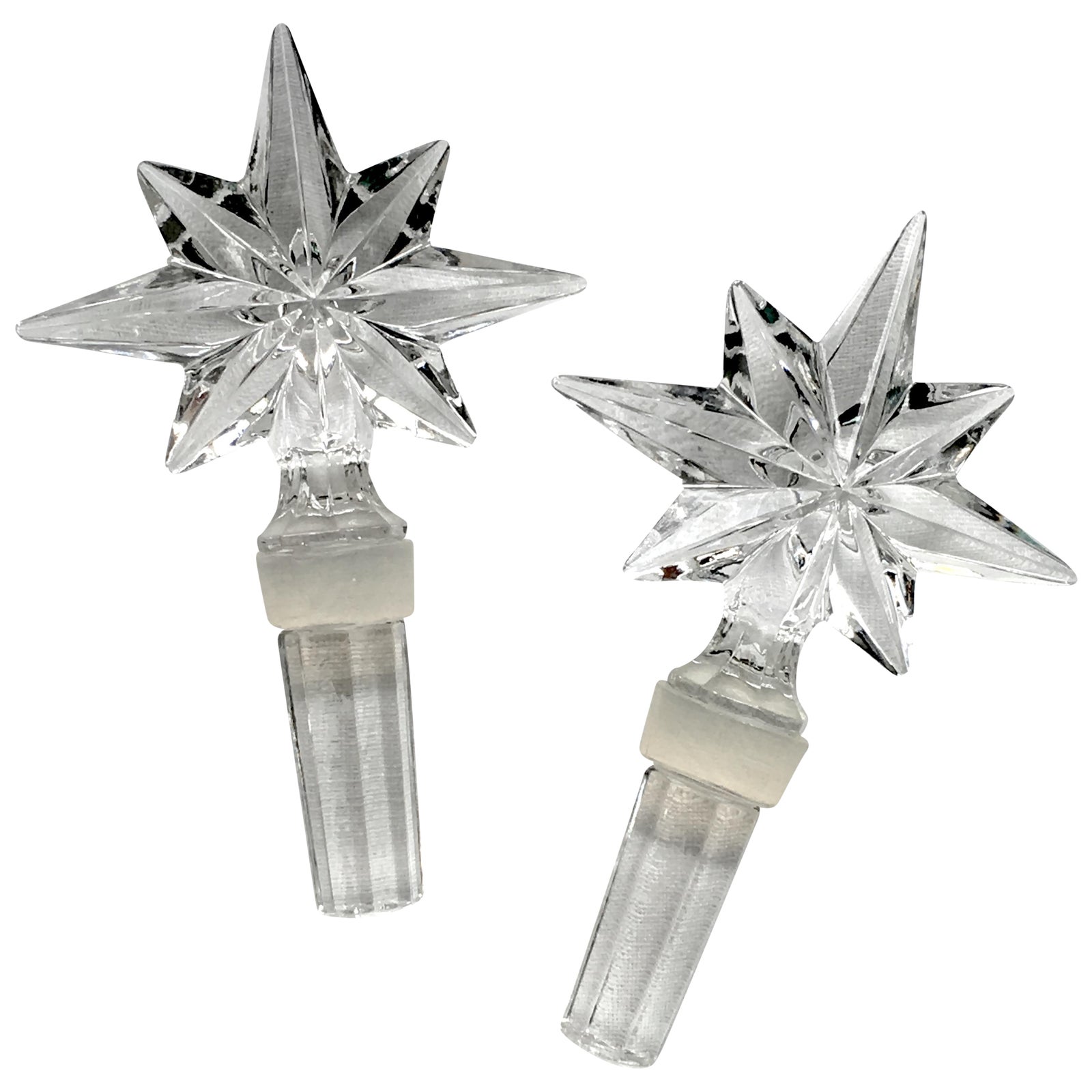 Waterford Crystal Wine Bottle Stoppers Pair Chairish