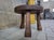 Mid-Century Modern Small Brutalist Round Oak Coffee Table, 1970s For Sale - Image 3 of 10