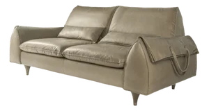 Eve Bag Sofa in Dove Grey Leather from VGnewtrend