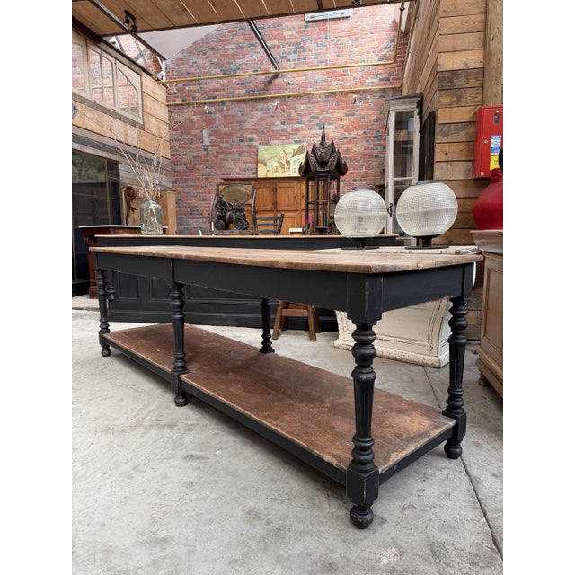 Early 20th Century Cloth Merchant's Table For Sale - Image 5 of 17