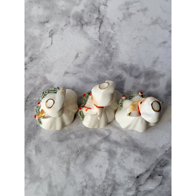 Ceramic Vintage Napco Miniature Angels Bone China For Sale - Image 7 of 13