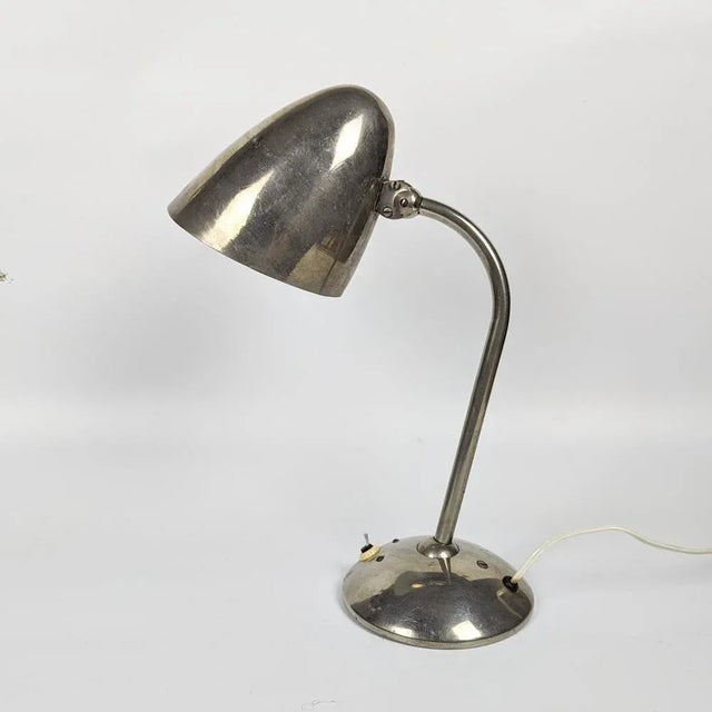 Iconic table lamp produced by the Franta Anýž Company and designed by Jaroslav Anýž, his son in early 1930s. This desk...
