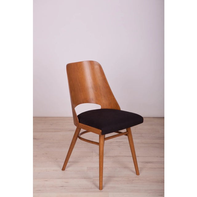 Black Model Lollipop Dining Chairs from Tatra, 1960s, Set of 4 For Sale - Image 8 of 18