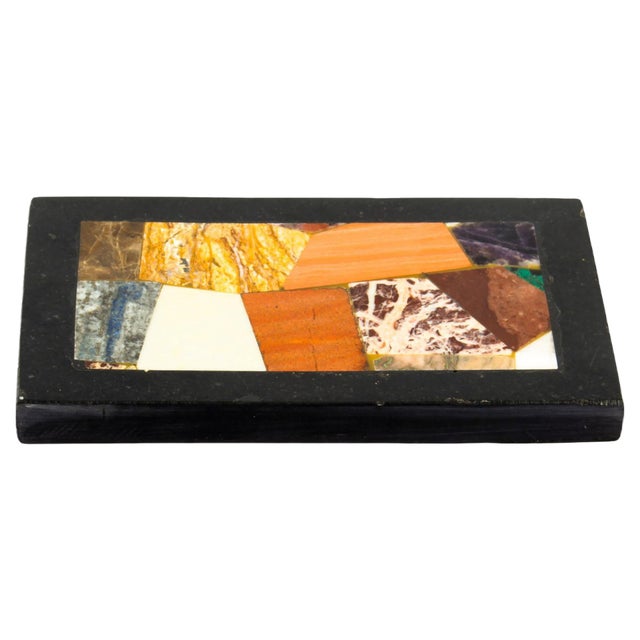 19th Century Grand Tour Pietra Dura Specimen Top Paperweight For Sale