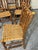 A rare and highly sought-after find for designers and collectors alike, this complete, matching set of six vintage rustic...