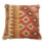 Arteverk Handwoven Afghan Kilim Pillow — Red & Gold Stripe For Sale