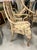 Early 20th Century Set of 8 Painted Chippy Dining Chairs with Needlepoint Floral Seats For Sale - Image 9 of 18
