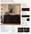 Old Chapel Noire™ | Restored 1960s American Dresser in Onyx Black, Satin Walnut & Gilded Detail With Beveled Mirror For Sale - Image 4 of 5