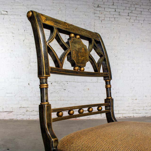 Late 20th Century Chinoiserie French Louis XV Style Ladies Writing Desk and Chair For Sale - Image 17 of 18