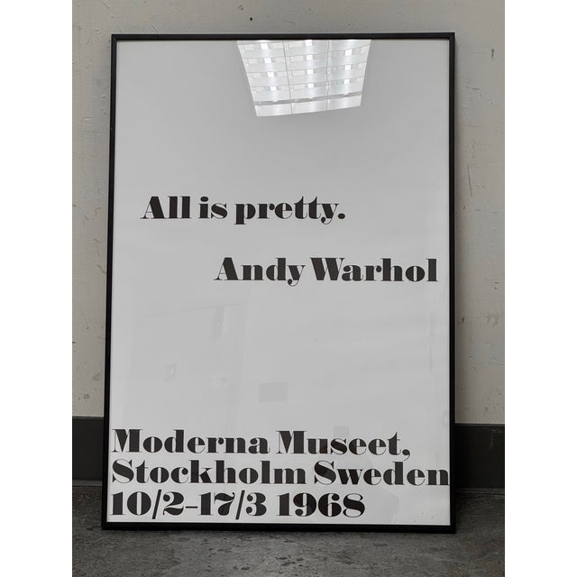 Andy Warhol "All Is Pretty" Exhibition Poster Print, Framed For Sale - Image 4 of 12
