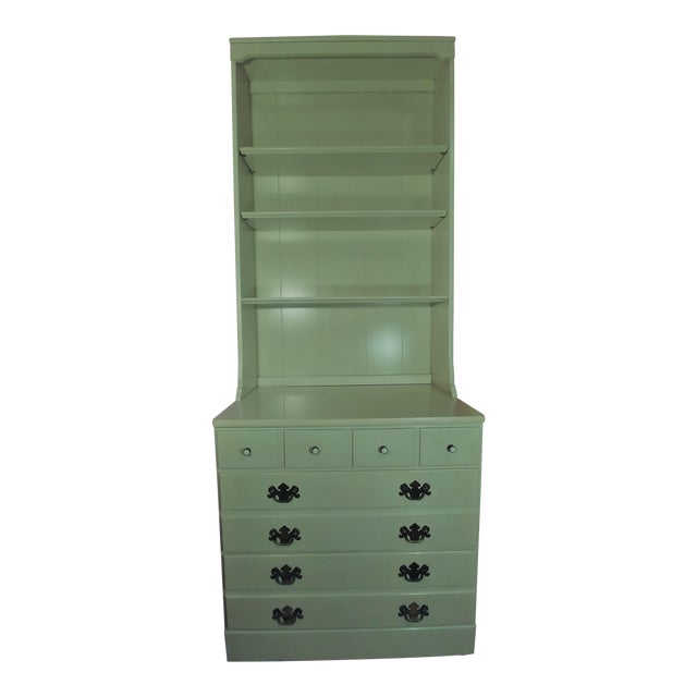 Ethan Allen White Dresser & Hutch Chairish