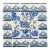 Antique 18th Century Portuguese Blue & White Flowerpiece on a Classical Stand Tile Mural For Sale