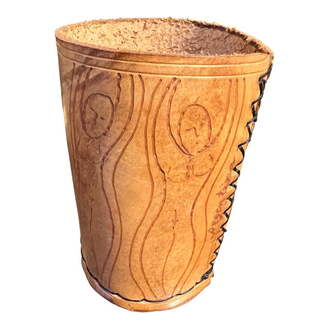 Small 1970s Leather Pencil Holder For Sale