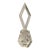 Antique Art Deco Clear Czech Glass Perfume Bottle With Stopper For Sale