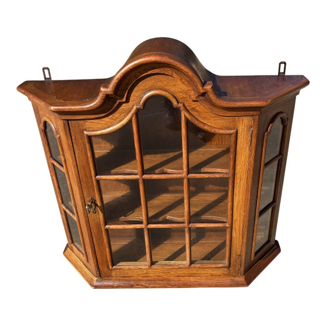 Vintage Large Dutch Wall Cabinet For Sale