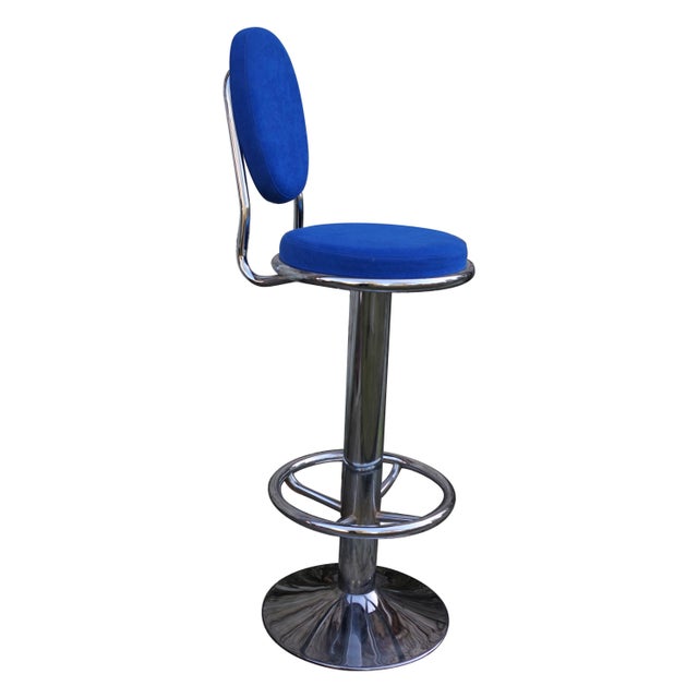 Chrome Rotating Stool, 1990s For Sale - Image 11 of 18