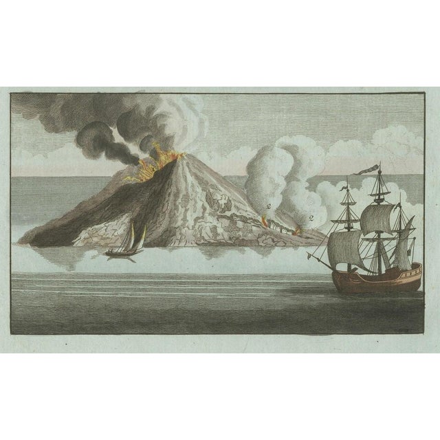 Bertuch, Volcanic Eruptions and Ships, 1800, Engraving For Sale - Image 6 of 10