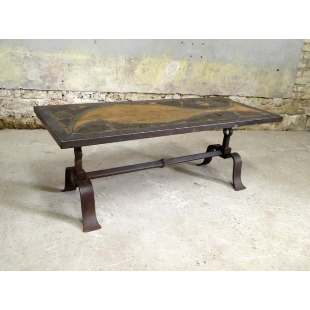 Wood Brutalist Coffee Table, France, 1960s For Sale - Image 7 of 12