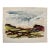 Henry Emil Salloch Original Watercolor on Paper Rolling Valley Landscape, 1962. For Sale