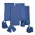 75 American Everhome Navy Napkins With Tassels For Sale