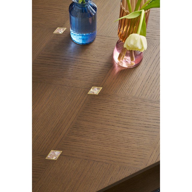 Wood Hollywood Regency Waterfall Coffee Table - Dark Finish For Sale - Image 7 of 8