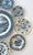 Mid 20th Century Vintage Blue and White Wall Plates - Set of 10 For Sale - Image 5 of 14